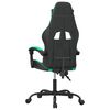vidaXL Chaise de jeu Noir et vert Similicuir