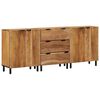vidaXL Ensemble de buffet 3 pc 180 x 33 x 75 cm Bois d'Acacia Massif