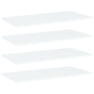 vidaXL Panneaux de biblioth&egrave;que 4 pcs blanc bois d&rsquo;ing&eacute;nierie