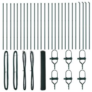 vidaXL Cl&ocirc;ture en fil soud&eacute; pour sol 50 x 1,2 m (l x h)