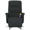 vidaXL Fauteuil inclinable de massage avec repose-pieds noir tissu