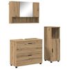 vidaXL Ensemble de mobilier de salle de bain 3 pc Ch&ecirc;ne artisanal