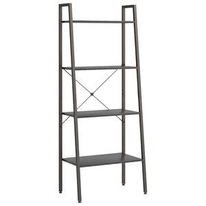 vidaXL &Eacute;tag&egrave;re sur pied 4 niveaux Noir 56x35x140 cm