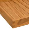 vidaXL Plateau de service 50x50 cm Bois de teck massif