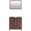 vidaXL Ensemble de meubles de salle de bain 2 pcs Ch&ecirc;ne marron