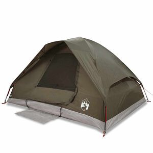vidaXL Tente familiale &agrave; d&ocirc;me 6 personnes marron imperm&eacute;able
