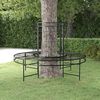 vidaXL Banc circulaire tour d'arbre &Oslash;137 cm Noir Acier