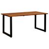 vidaXL Table de jardin aux pieds en U 160x80x75cm Bois d'acacia massif