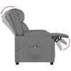 vidaXL Fauteuil de massage &eacute;lectrique Gris Similicuir