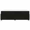 vidaXL Cadre de lit avec matelas Noir 80 x 200 cm tissu