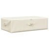 vidaXL Bo&icirc;te de rangement Tissu 70x40x18 cm Cr&egrave;me