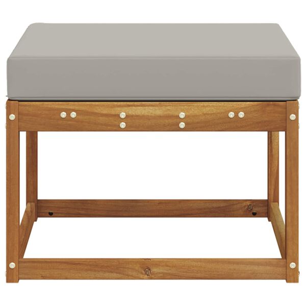 vidaXL Pouf d'Ext&eacute;rieur Bois d'Acacia Massif Naturel