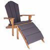 vidaXL Chaise Adirondack de jardin avec repose-pieds Naturel