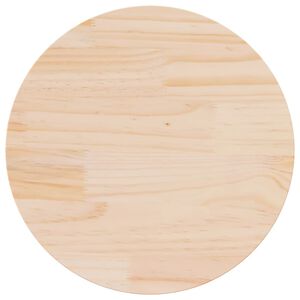 vidaXL Dessus de table &Oslash;60x2,5 cm Bois de pin massif