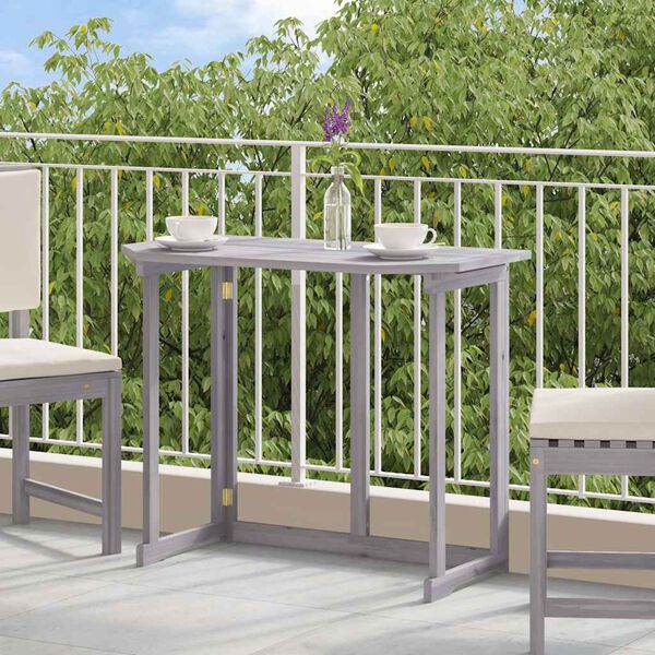 vidaXL Table pliable de balcon 90x50x74 cm Bois d'acacia massif