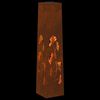 vidaXL Lumi&egrave;re de chemin LED solaire 2 pcs Acier Corten Acier Corten