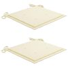 vidaXL Chaises de jardin avec coussins lot de 2 Bois d'acacia massif