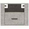 vidaXL Tables de chevet murales 2 pcs Gris b&eacute;ton 50x36x40 cm