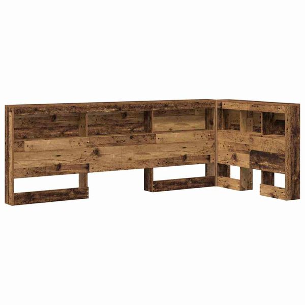vidaXL T&ecirc;te de lit de rangement Bois Ancien 80 cm Bois d'ing&eacute;nierie