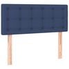 vidaXL T&ecirc;te de lit Bleu 80x5x78/88 cm Tissu
