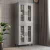 vidaXL Armoire murale suspendue Sonoma gris 69,5x34x90 cm