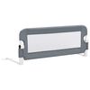 vidaXL Barri&egrave;re de lit enfant Gris 102x42 cm Polyester