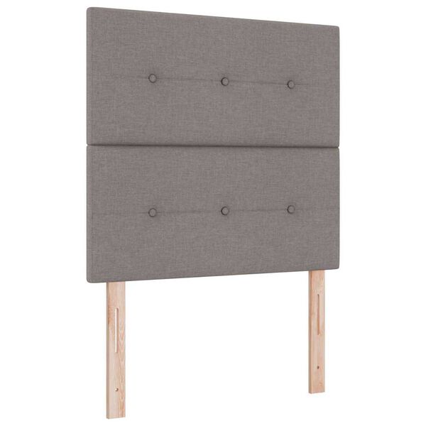 vidaXL T&ecirc;te de lit avec t&ecirc;te de lit Taupe 80 cm Cuir synth&eacute;tique