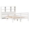 vidaXL Lit biblioth&egrave;que sans matelas blanc 140x200 cm bois pin massif