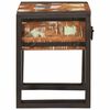vidaXL Table d'appoint avec tiroir 30 x 30 x 40 cm Bois Recycl&eacute; Solide