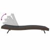 vidaXL Chaise longue 1-personne Marron 70 x 197 x 82 cm
