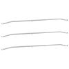 vidaXL Support de b&acirc;che pour remorques 3 Argent&eacute; 136-218 cm Aluminium