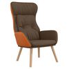 vidaXL Chaise de relaxation Marron Tissu et PVC