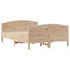 vidaXL Cadre de lit sans matelas 135x190 cm bois de pin massif