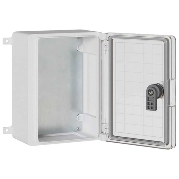 vidaXL Cabinet de Contrôle Gris 18 x 13 x 24 cm Plastic ABS