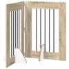 vidaXL Porte de chien pliable avec supports 2 pc Ch&ecirc;ne Sonoma 120,5 cm
