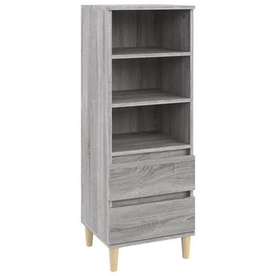 vidaXL Buffet haut Sonoma gris 40x36x110 cm Bois d'ingénierie