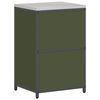 vidaXL Rangement de cuisine Vert olive 60 x 50 x 92 cm Acier