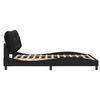 vidaXL Cadre de lit sans matelas Hvar noir 160x200 cm similicuir