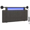 vidaXL T&ecirc;te de lit suspendue Noir PU antique
