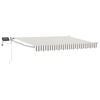 vidaXL Store r&eacute;tractable manuel avec LEDs Gris clair et blanc