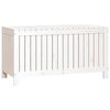 vidaXL Bo&icirc;te de rangement de jardin Blanc 115x49x60 cm Bois de pin