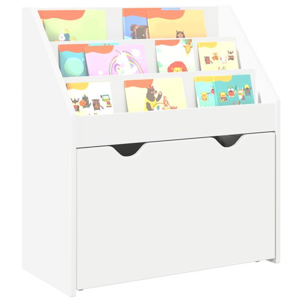 vidaXL Biblioth&egrave;que pour enfants avec tiroir Blanc 60 x 29,5 x 69 cm