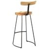 vidaXL Tabourets de bar lot de 2 49x43x103 cm bois de manguier massif