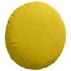 vidaXL Coussins de si&egrave;ge 2 pcs Jaune &Oslash; 40 x 13 cm Velours