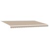 vidaXL Auvent R&eacute;tractable Beige 500 &times; 300 cm Tissu et M&eacute;tal