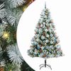 vidaXL Sapin de No&euml;l artificiel Vert et blanc 240 cm
