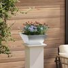 vidaXL Cache-pot de jardin 5 pcs Argent 35 x 35 x 15 cm