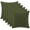 vidaXL Coussin de jet&eacute; 6 pc HEERLEN Vert 30 x 30 cm