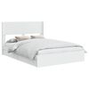 vidaXL Cadre de lit avec rangement et t&ecirc;te de lit Blanc 140 x 190 cm