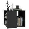 vidaXL Table d'appoint Gris 50x50x45 cm Agglom&eacute;r&eacute;